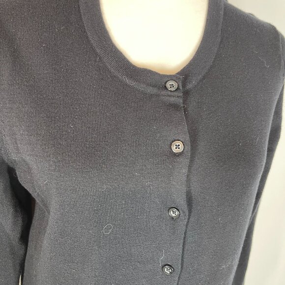 Tommy Hilfiger Black Button Down cardigan Sweater size Large - Picture 2 of 4